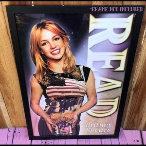 Extremely Rare Britney Spears Poster “Read”